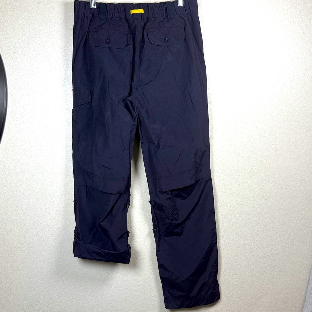 LANDS END‎ Convertible Hiking Pants Women 8 Navy Secure Pockts Outdoor Trailwalk - Picture 4 of 17